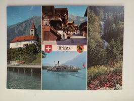 Brienz Berner Oberland mit Dampfschiff Alpenmotiv
