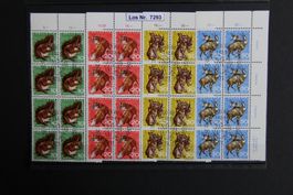 PJ 1966 Serie Viererblöcke ET gestempelt mit Taps   Los 7293