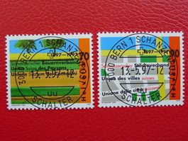 1997: Nr.920+921 mit Ersttags-Vollstempel von BERN.