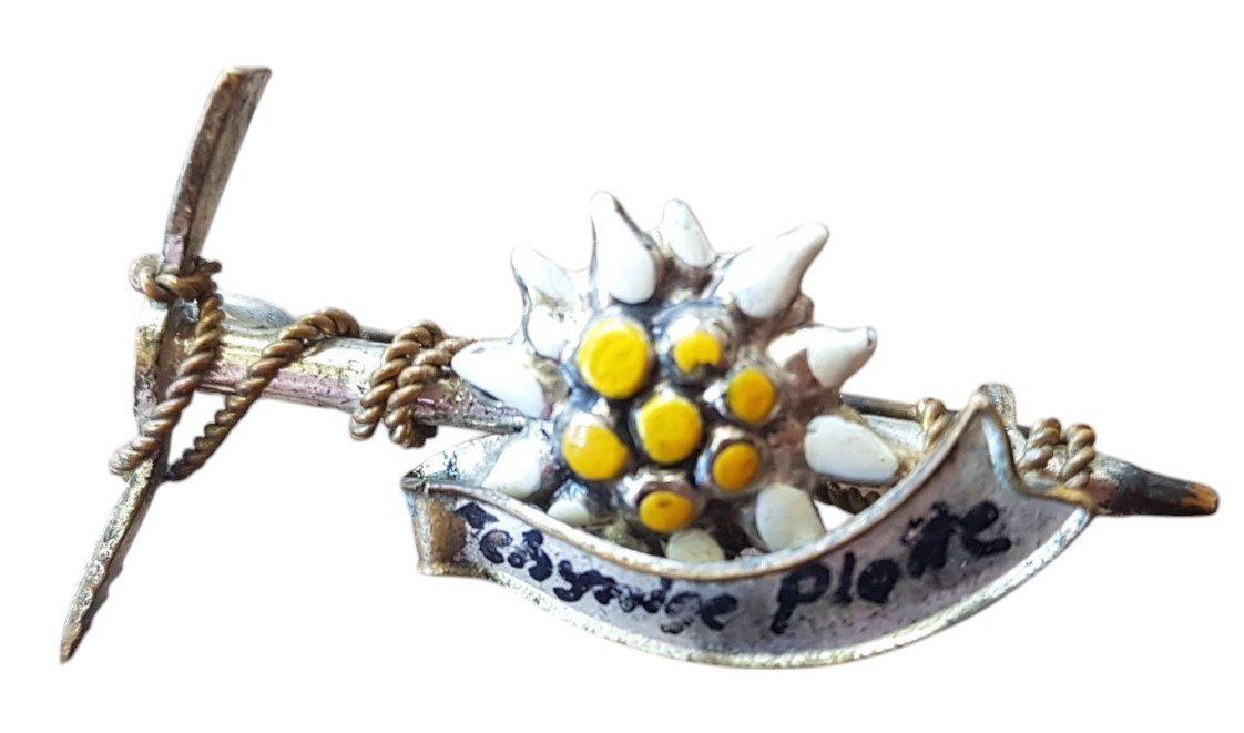 Spille & Fermagli: Abzeichen antik Edelweiss Schynige Platte – Usato da Mörschwil venduto da antiksalon
