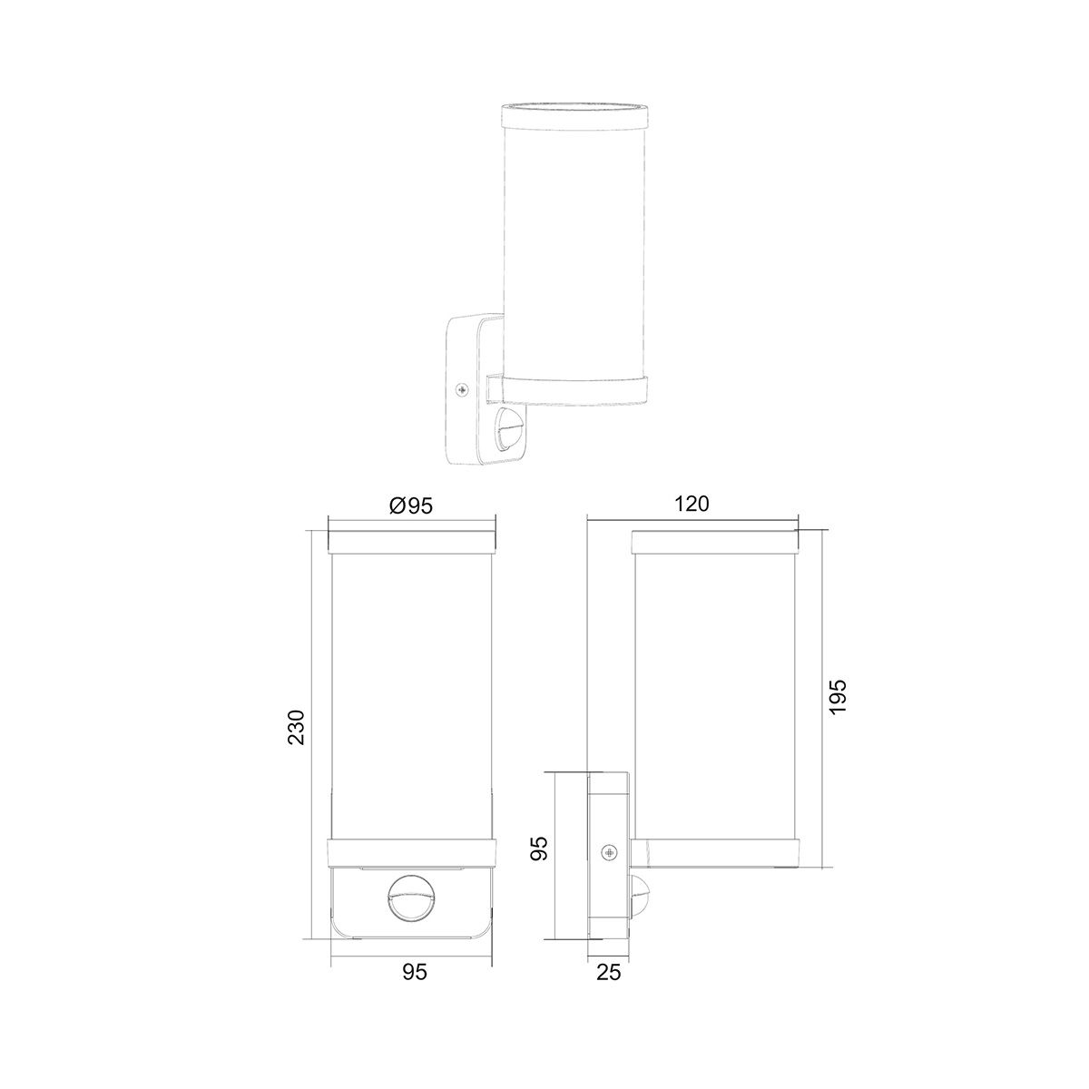 Lampade: Aussen Wandleuchte, Weiss, 23 cm Höhe – Nuovo (secondo la descrizione) da Kreuzlingen venduto da Smart-Light 9