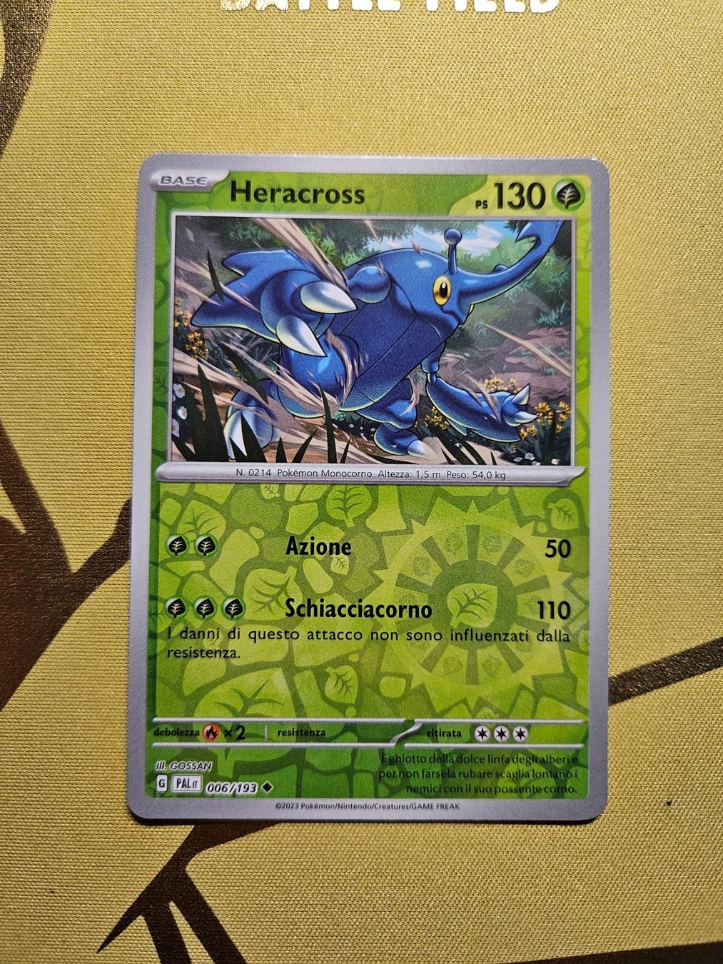 Pokémon Carte collezionabili: Paldea Evolved - Heracross – Usato da Bellinzona venduto da Pokemarco