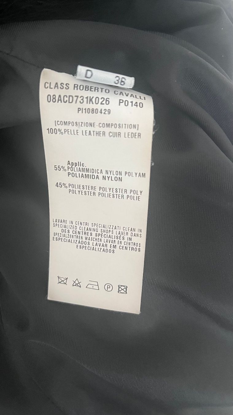 Roberto Cavalli Cappotti: Class Roberto Cavalli Mantel, schwarz, Grösse 36, IT 42, US8 – Usato da Hinwil venduto da ivolino67 3