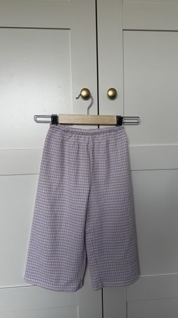 Kinder Hose Zara kariert lila Grösse 98 guter Zustand