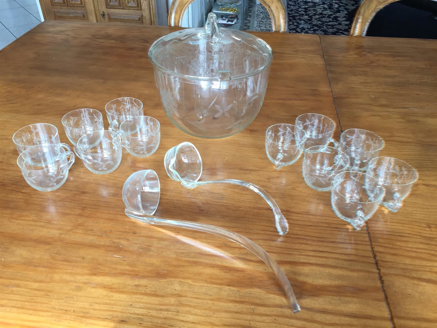 Ciotole: Glas Bowle Set aus den 50ern – Usato da Cormagens venduto da grizli13