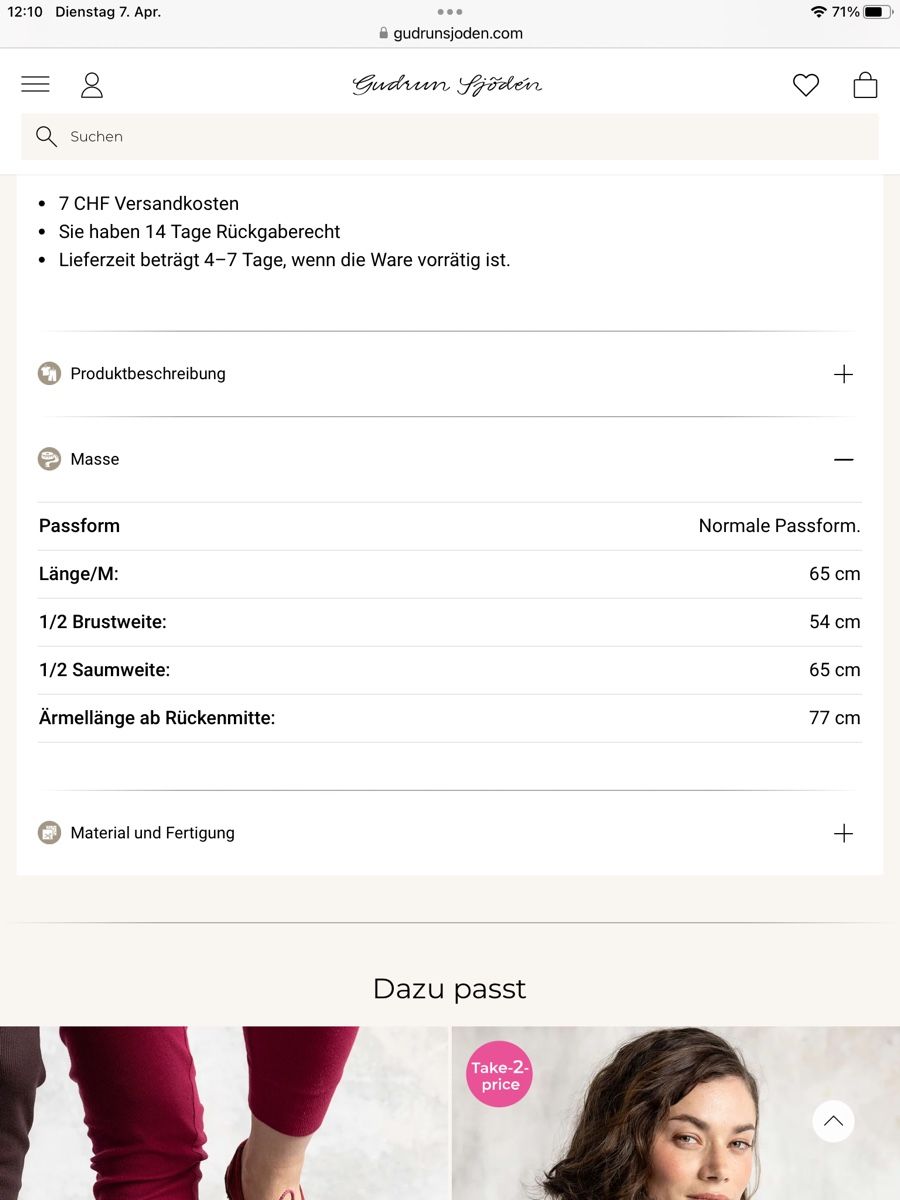 Gudrun Sjöden Chemisiers: Bluse Gr. M – Neuf avec emballage d'origine à Zürich par marmely 2