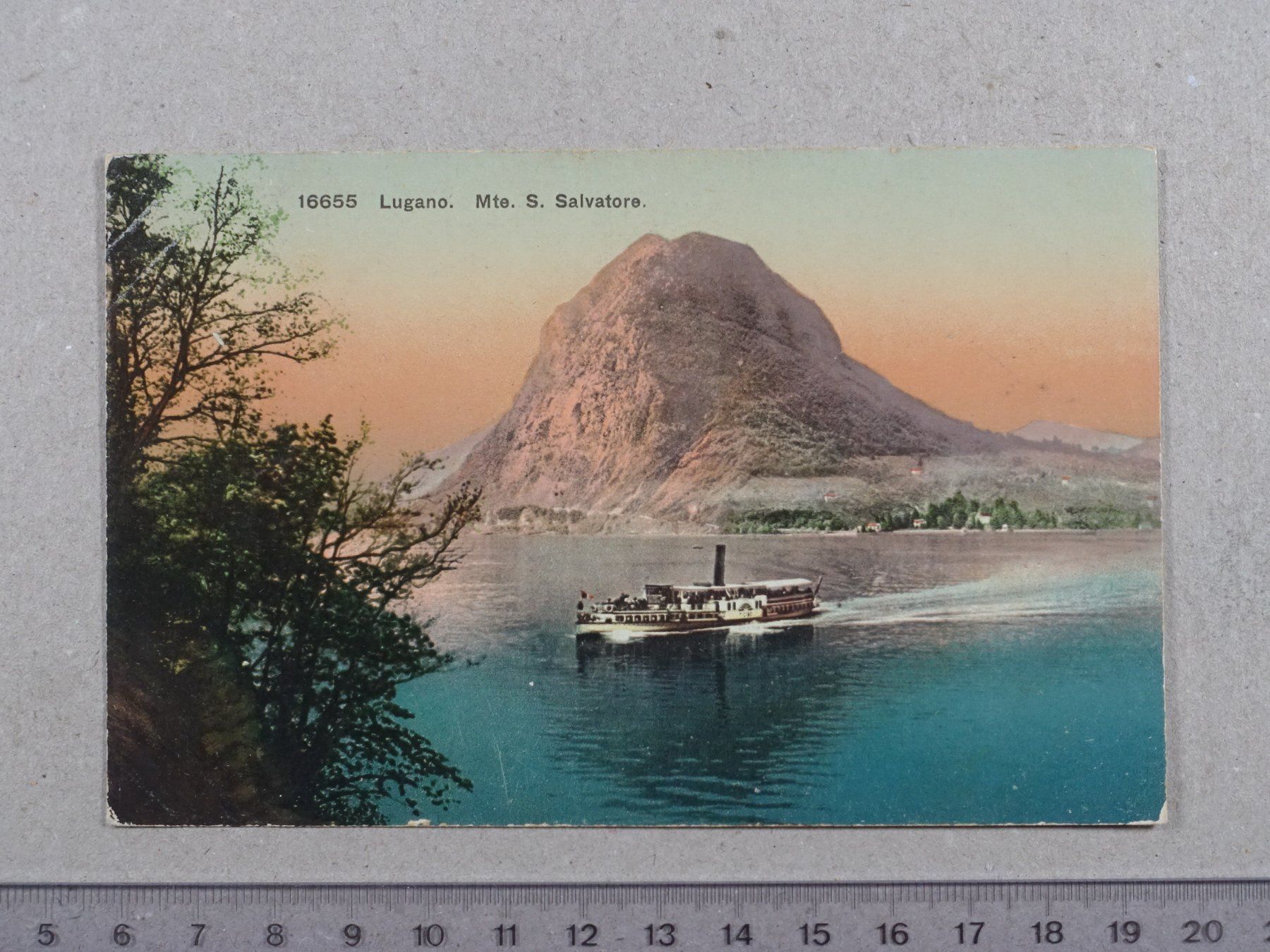 Cartes postales: Lugano, Schiff, Dampfschiff, 1913 – D'occasion à Lenzburg par fh1