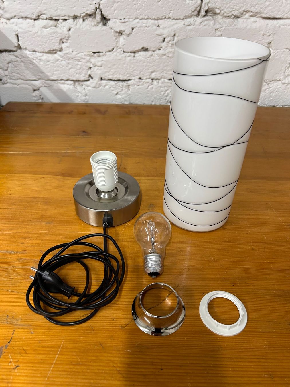 Lampade: Tischlampe aus Glas – Nuovo (secondo la descrizione) da Wettingen venduto da Luxine 1