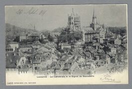 1904, LAUSANNE, TRAVAUX À LA CATHÉDRALE