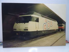 Foto SBB Re 460 016"Ciba" Werbelok" Ausstellung Bern 1994