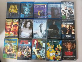 Diverse DVDs und Bluerays