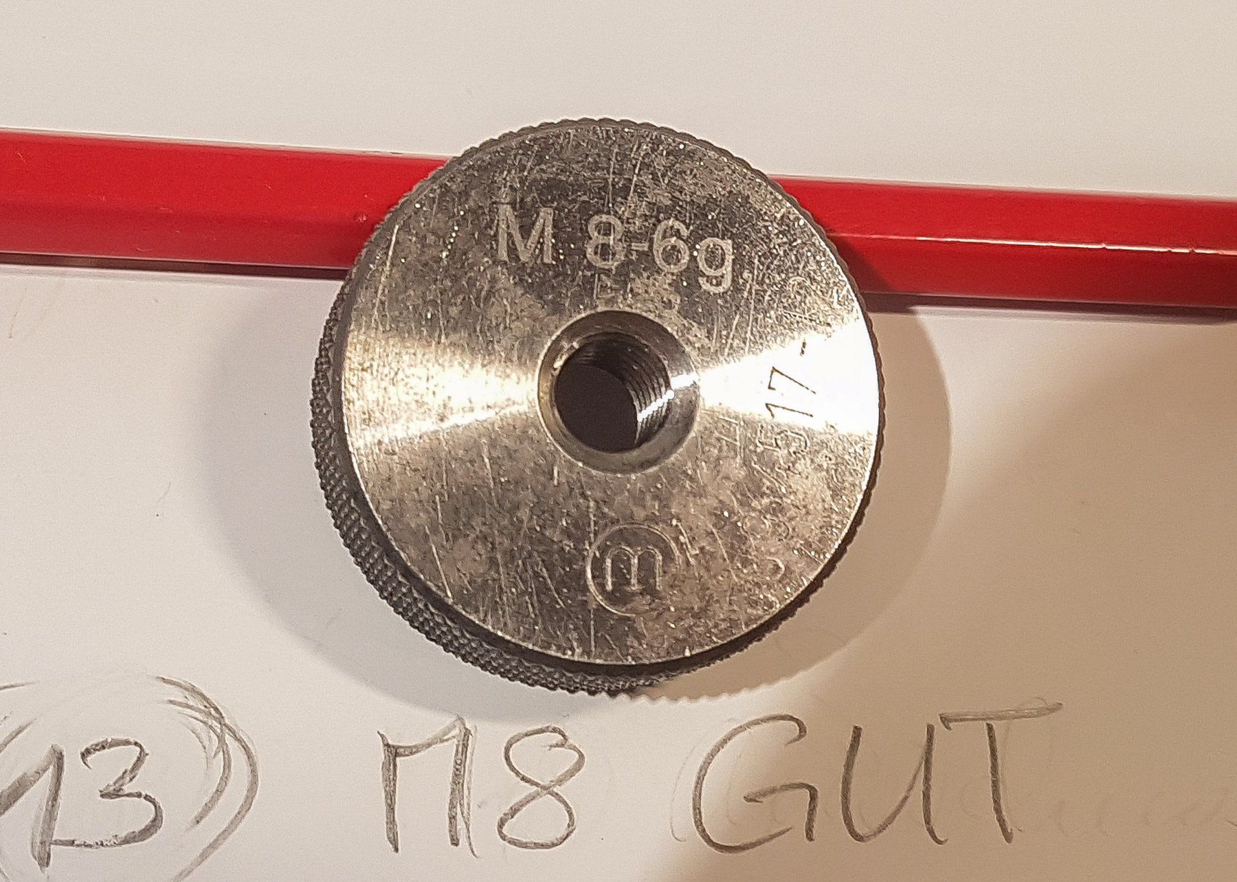 Tutti gli attrezzi: Gewindelehrring M8 GUT Lehrring GO – Usato da Aarburg venduto da davon6789 1