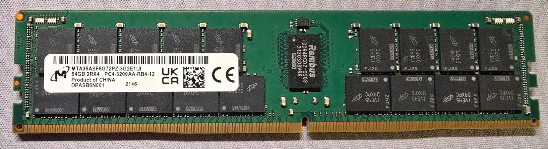 Serveurs: Micron 64GB DDR4-3200 RDIMM PC4 – D'occasion à Boll par umbiseewer