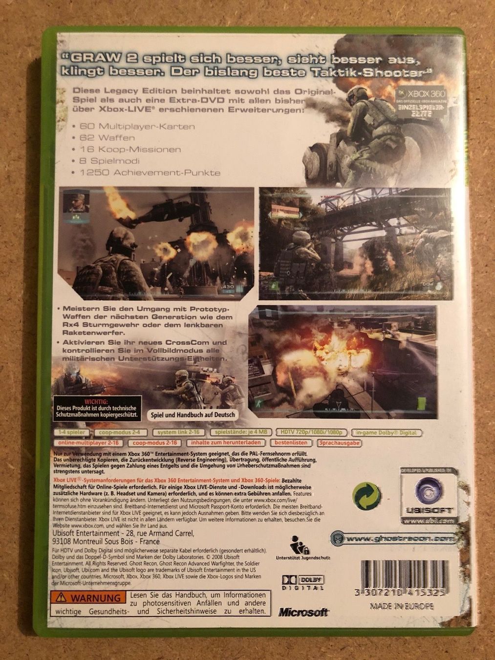 Spiele: Ghost Recon 2 Advanced Warfighter LE – Gebraucht aus Kestenholz von Mad18 2