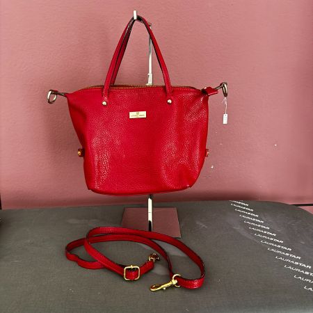Vittoria Veneta Hand-/Umhängetasche Leder rot