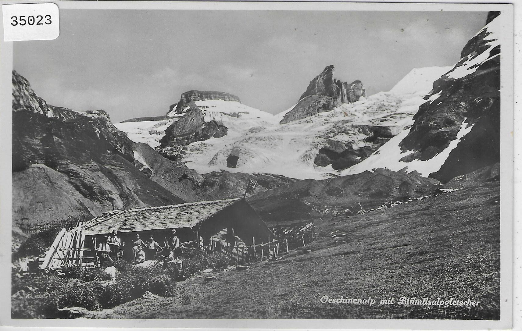 Cartes postales: Oeschinenalp mit Blümlisalpgletscher – D'occasion à Ettingen par Kartenplanet