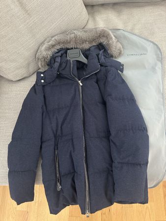 Neue Corneliani Kaschmir Daunenjacke, Grösse 50, Winter