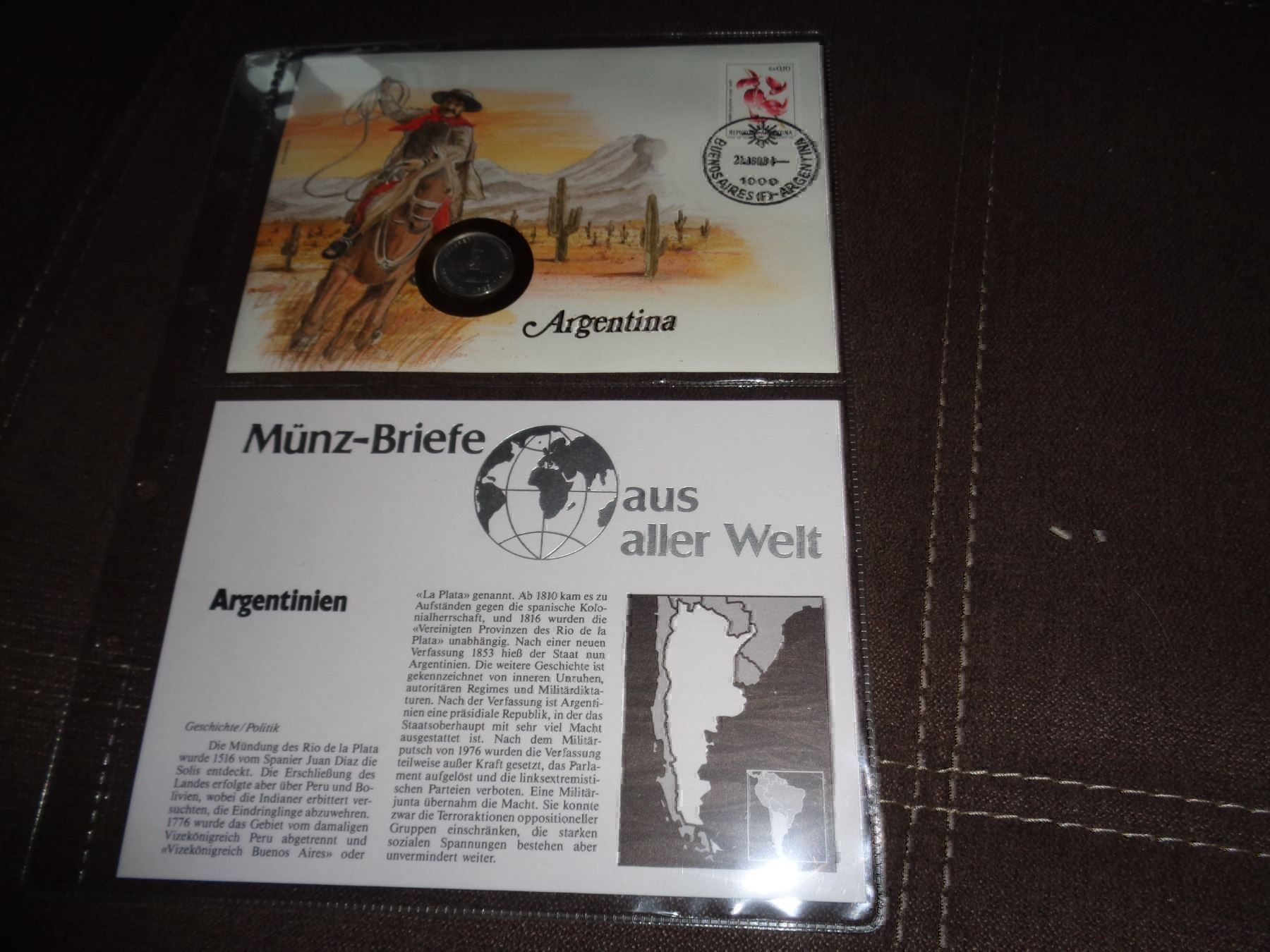 Alle Münzen: Münzbrief Argentinien – Gebraucht aus Olten von Disc-Verkauf