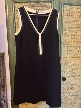 Robe Gérard Darel bleue et blanc chic, Taille 40