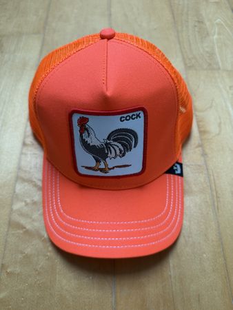 Orange Goorin Bros. Kappe mit Hahn