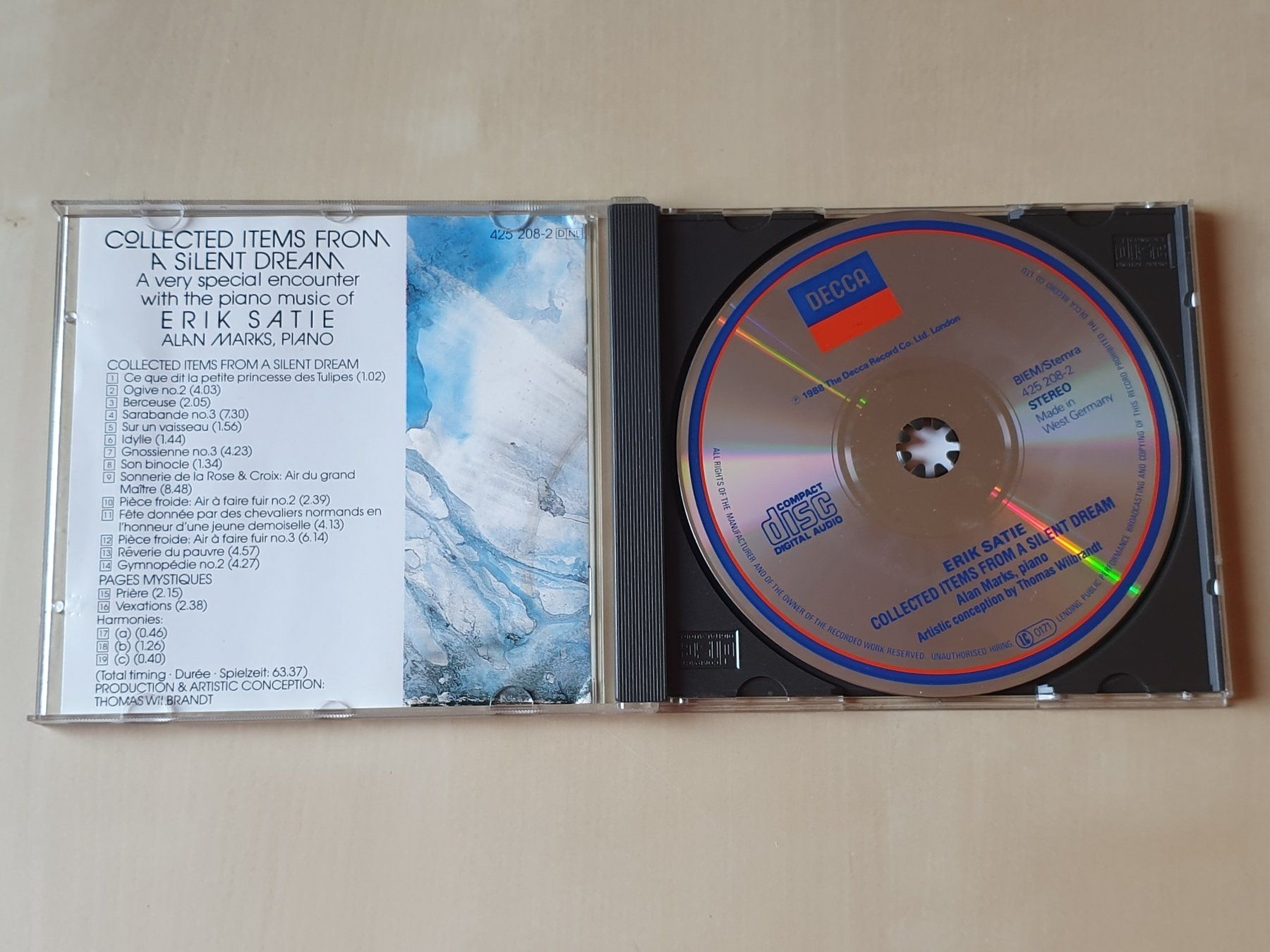 CD: Erik Satie Collected Items from a silent Dream – Usato da Stansstad venduto da collectorsshop 2
