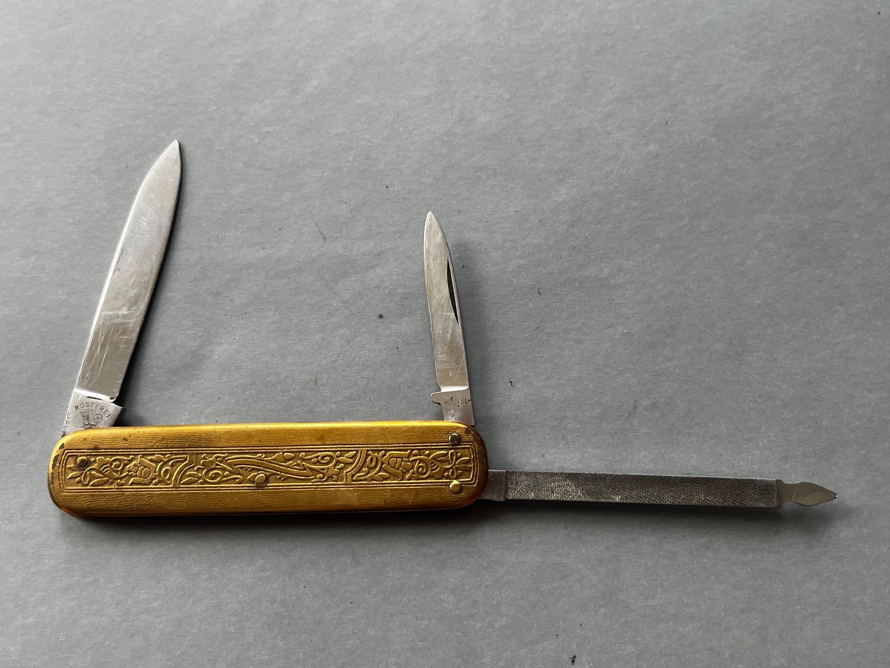 Solingen Coltelli tascabile: Antikes Sackmesser BONSA Solingen 80 mm - selten – Usato da Zürich venduto da FV.vintage 1