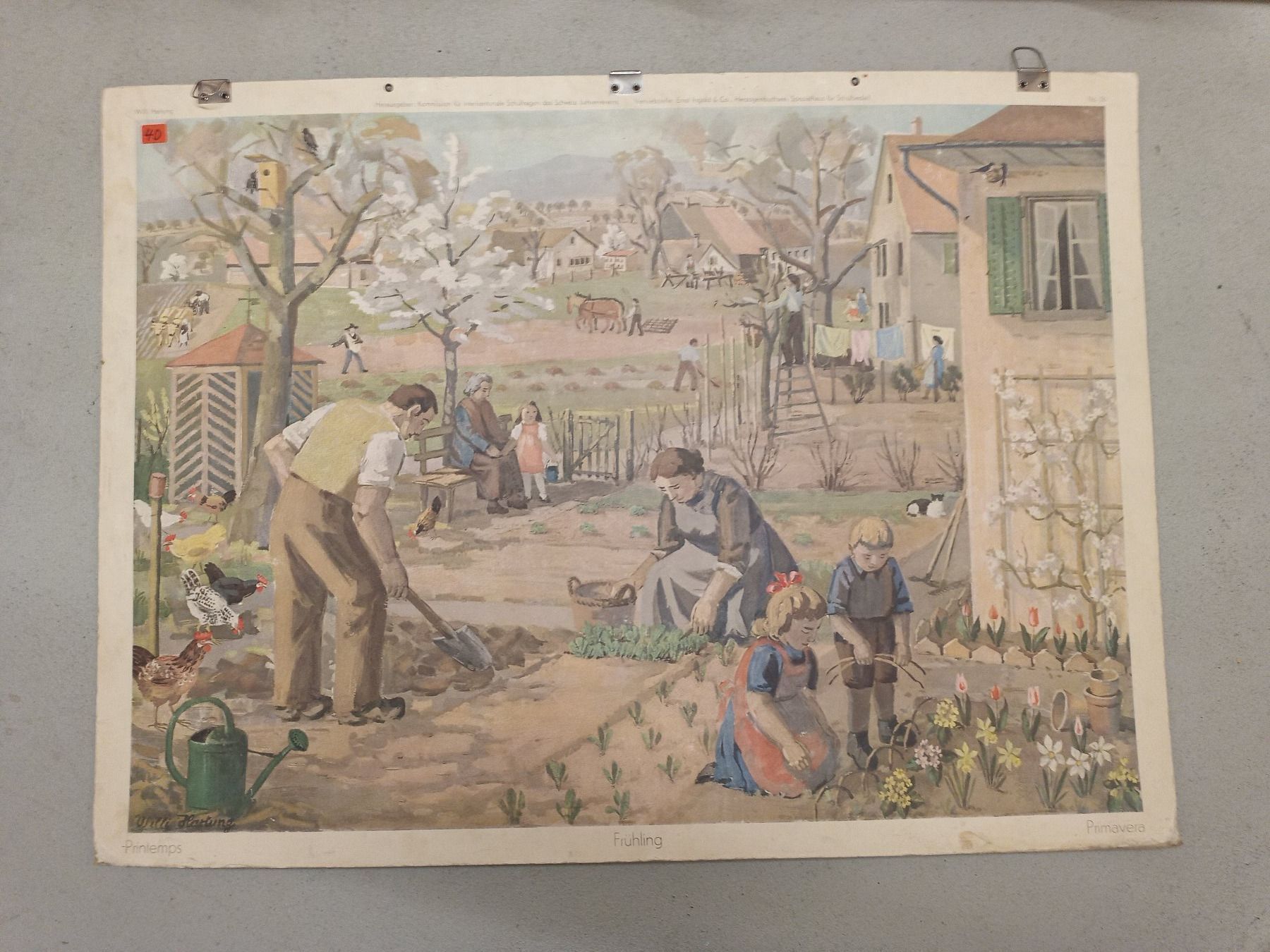 Poster & Bilder: Schulwandbild 56 Frühling – Gebraucht aus Zürich von danihell
