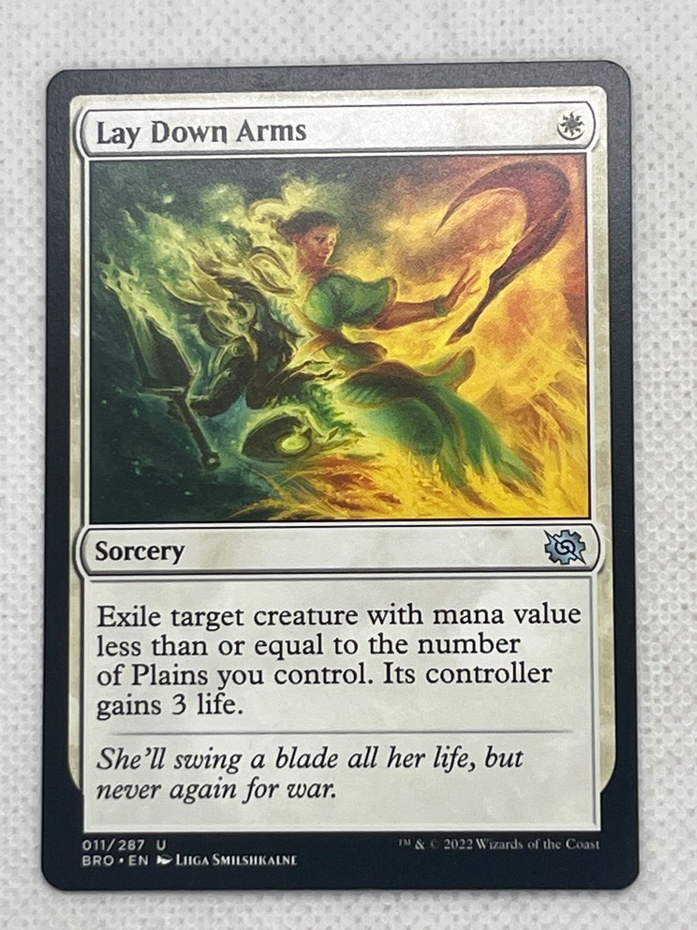 Magic The Gathering Carte collezionabili: MTG Lay Down Arms BRO 011 Englisch Uncommon – Usato da Hinterkappelen venduto da Kim1992