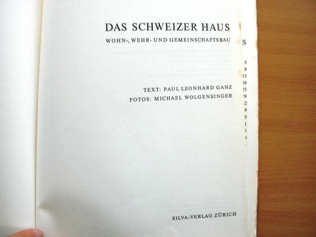 Libri: Das Schweizer Haus - Bildband – Usato da Grenchen venduto da Kogi7 1