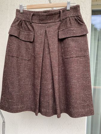 Edler A-Linien Rock von Agnona, Gr. 38,Wolle/Seide