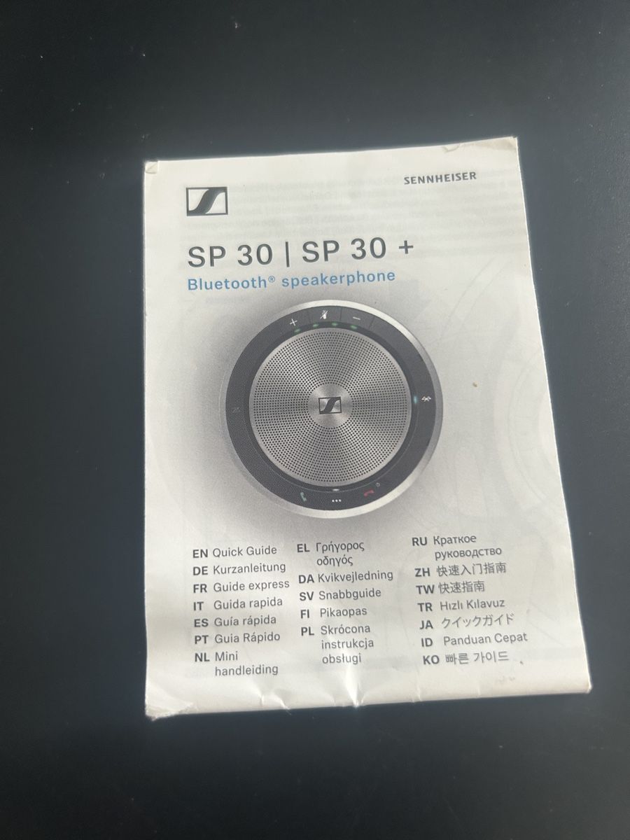 Sennheiser Lautsprecher: Sennheiser SP 30+ Bluetooth Speakerphone - Top Zustand! – Gebraucht aus Schenkon von Jaimer_91