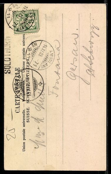 Cartoline postali: AK Solothurn, Zeitglockenthurm – Usato da Berlin venduto da bartko-reher 1