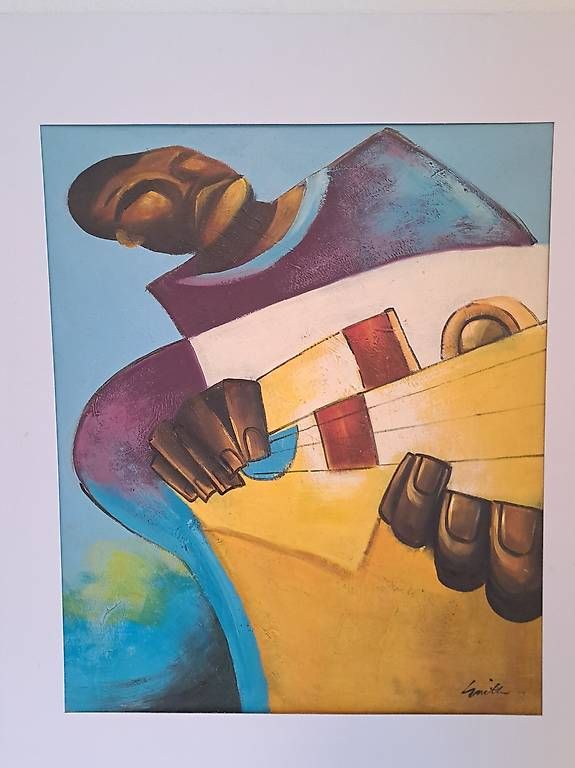 Dipinti: Ölgemälde 'Jazz Muzikanten' 50 x 60 – Usato da Bern venduto da mar_8npr 3