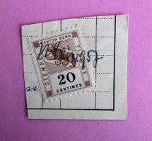 Fiskalmarke Kanton Bern 20 Centimes, Stempel 1957