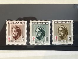 Timbres ESPANA 1949 lot de 3 bon état