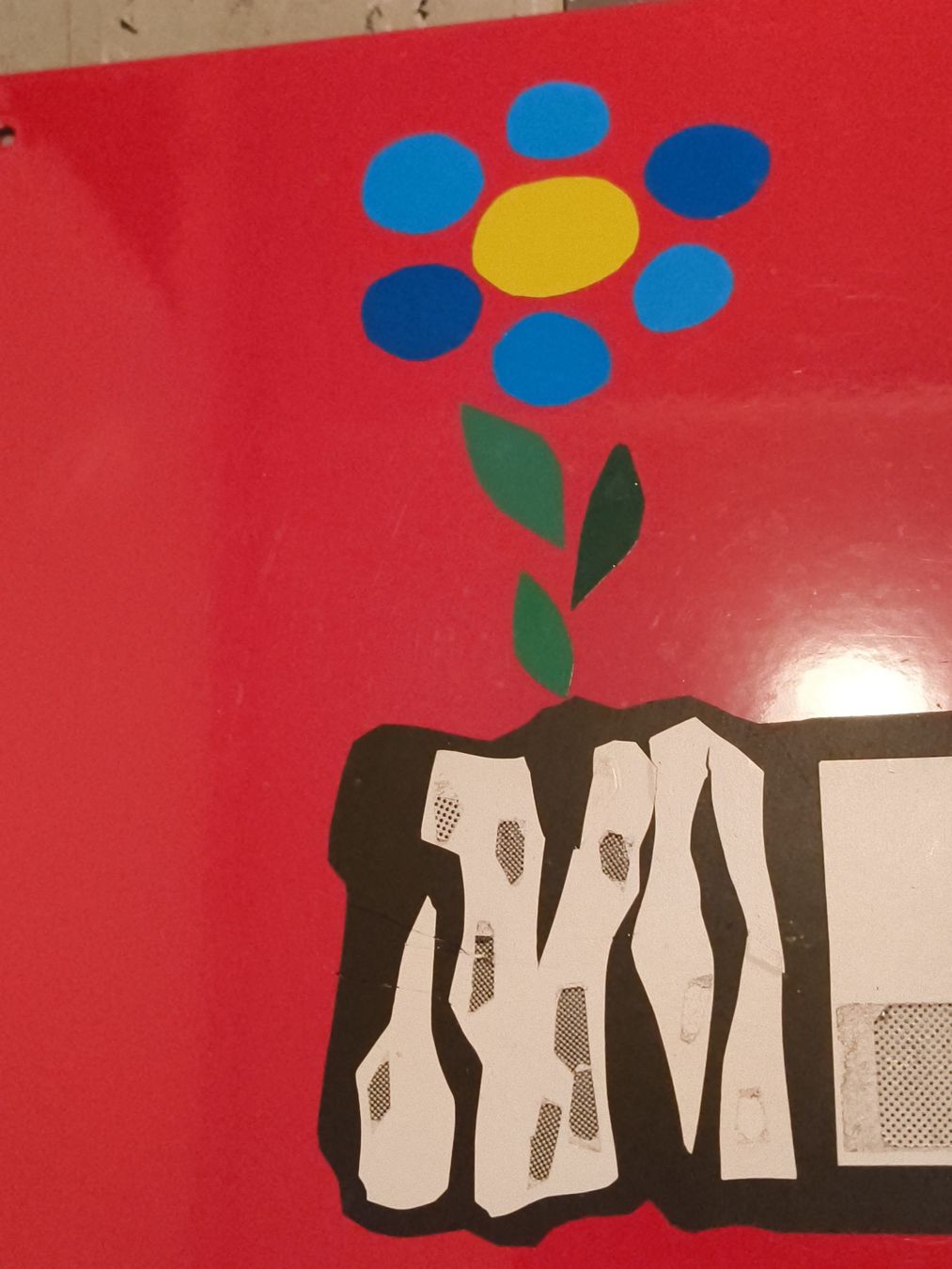 Schilder: Blechschild nicht Rauchen Vintage Rot Blume – Gebraucht aus stettlen von VintageBern_ch 2