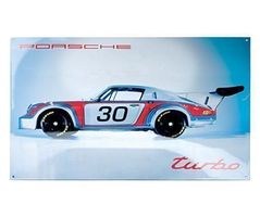 Porsche 911 Turbo Martini Emailleschild