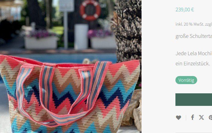 Borse da donna: Wayuu Mochila Tasche / sac Handmade – Usato da Collonges venduto da Allegree 8