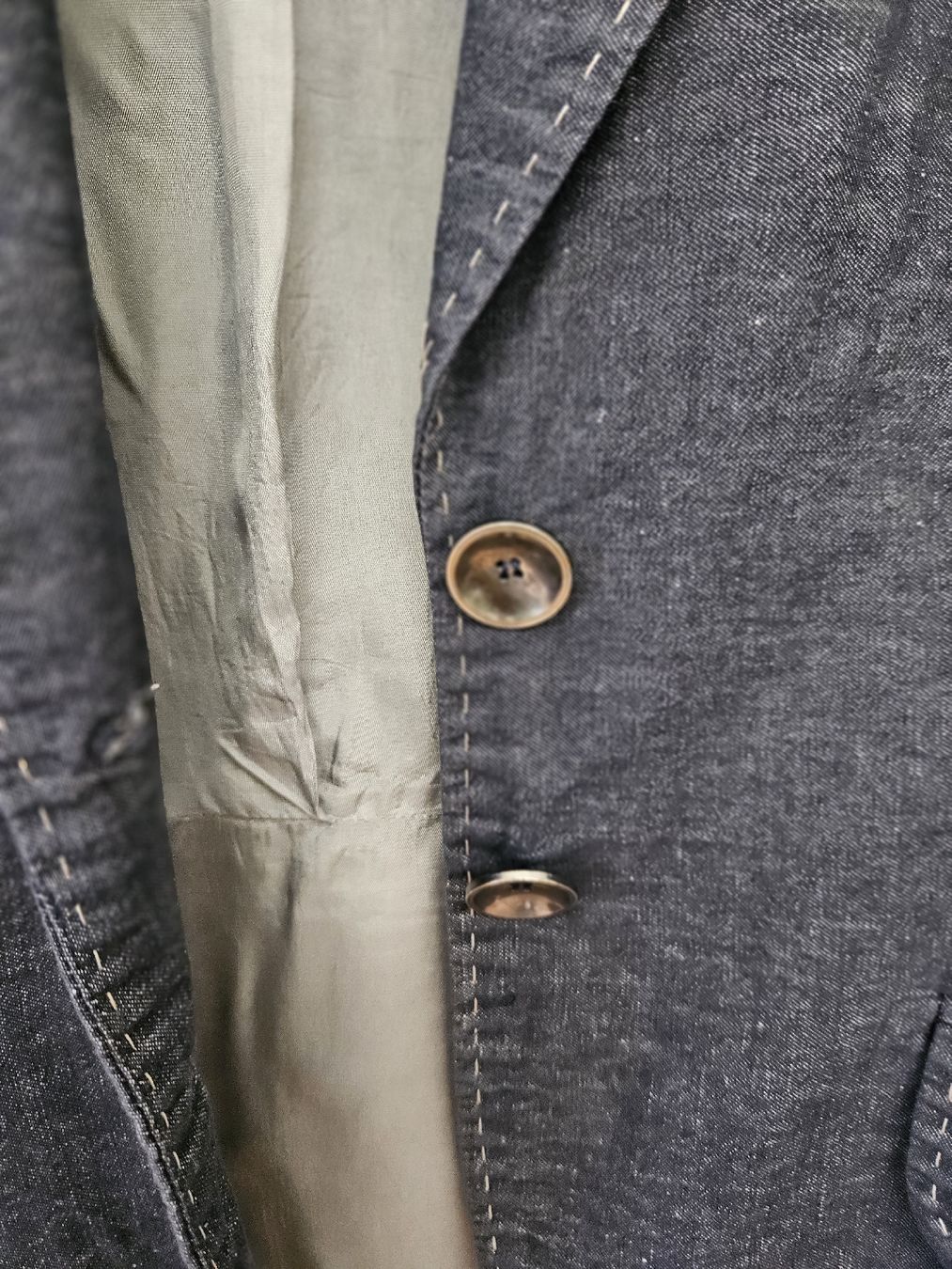 Comma Giacche: Toller Comma Blazer, Gr. 38, Baumwolle/Leinen - jeanslook – Usato da Wohlen AG venduto da Colina 1
