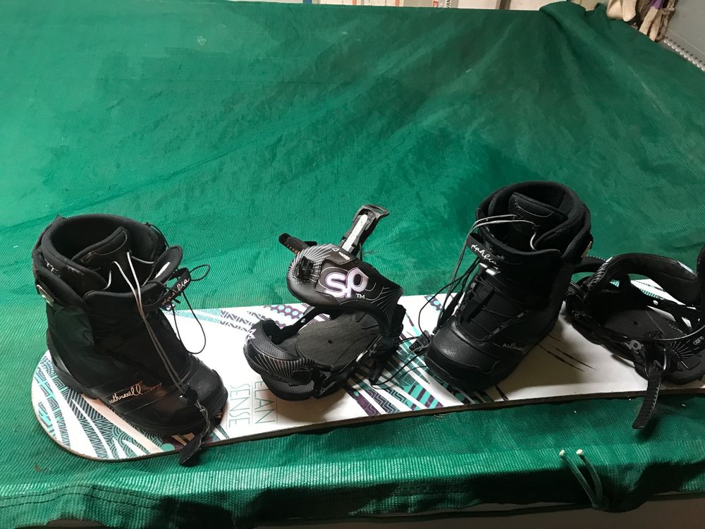 Snowboard No Limit Elan Sense Boots 40 Active Strap Bindung Kaufen