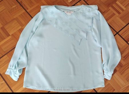 Blouse bleu ciel/Bluse himmelblau
