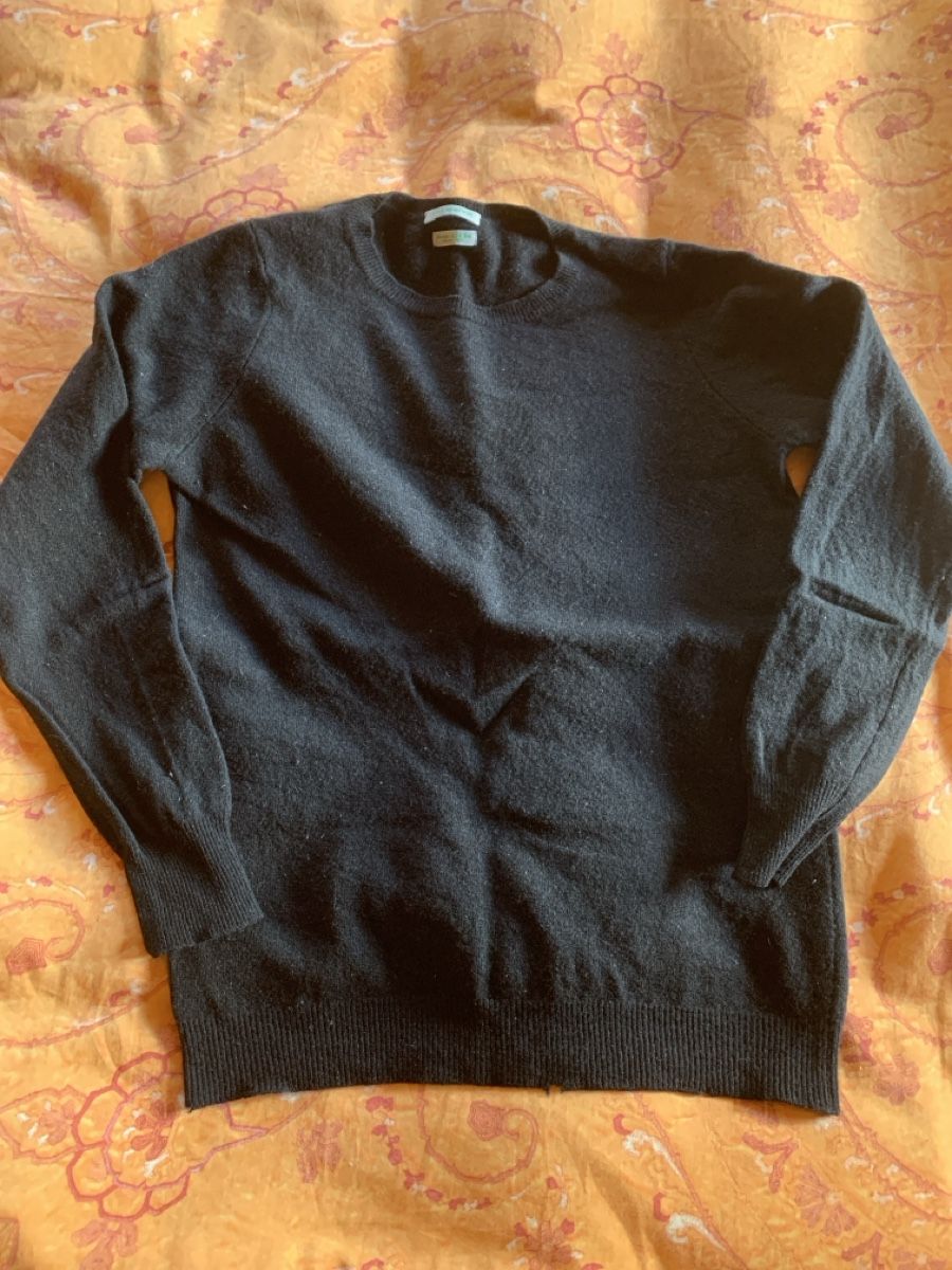 Benetton Pullover & Sweatshirts: Pull Col Rond Noir M en Mérino  – Gebraucht aus Finhaut von dod 2