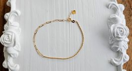 Armband Gold Au750,  18.5cm Gliederkette 