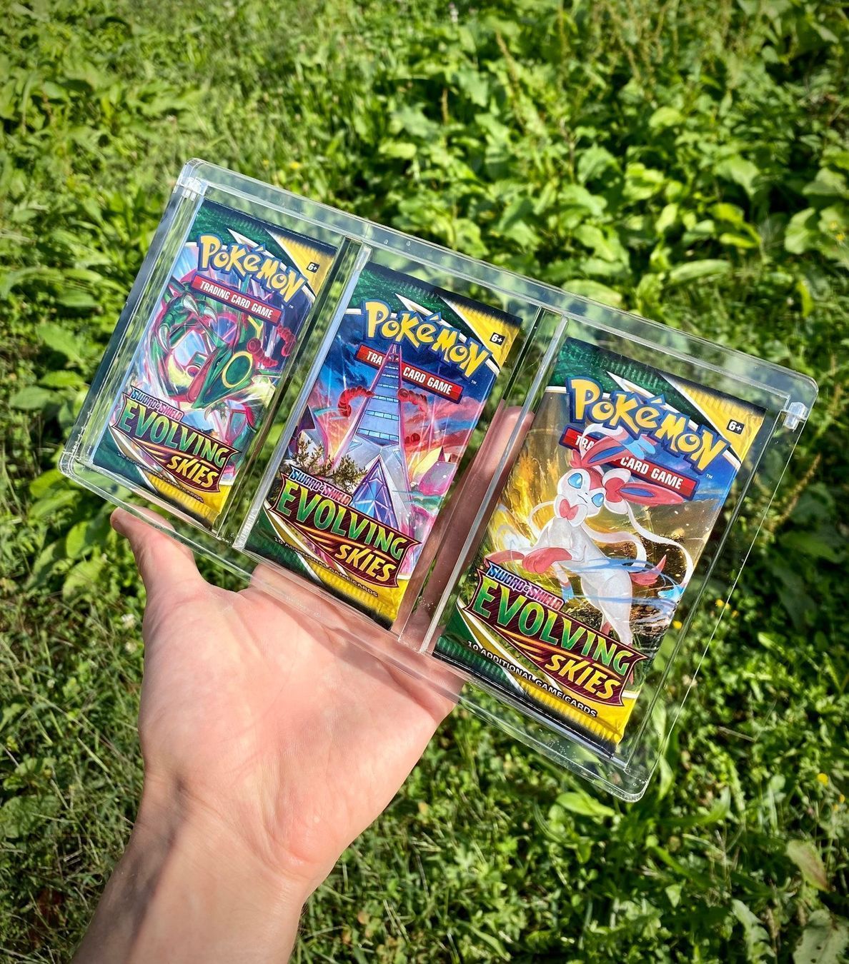 Pokémon Carte collezionabili: Pokemon Acrylic Acryl case 3 Boosters – Nuovo e nell'imballaggio originale da Contone venduto da Adamantium_swiss 3