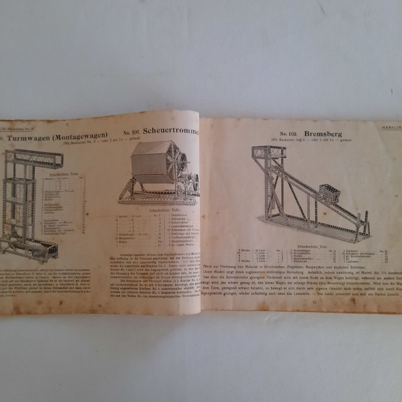 Kit di costruzioni: Alter Märklin Baukasten Katalog 1-5 – Difettoso da olten venduto da Laterne50 2