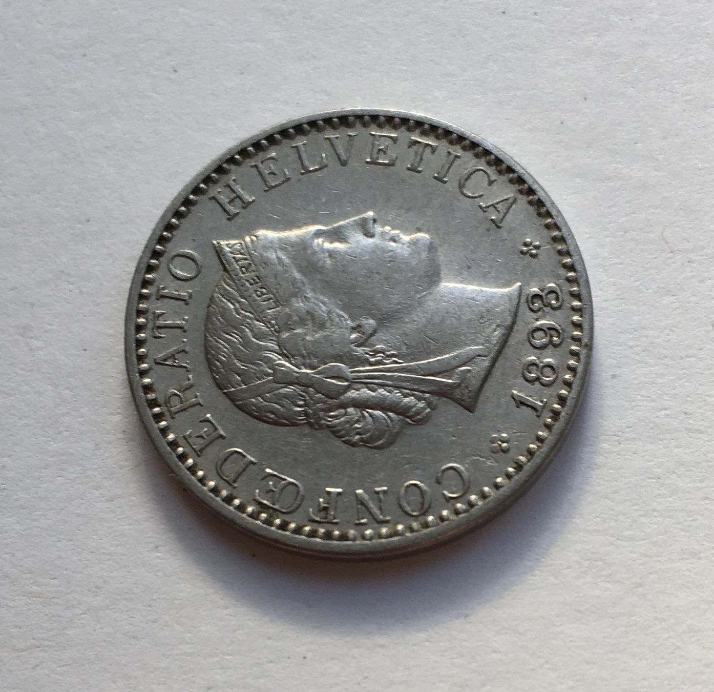Tutti le monete: 1893 20 Rappen vz+ – Usato da Kirchberg SG venduto da Helveticus00 2