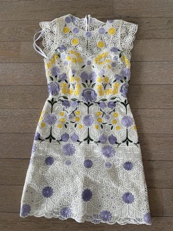 Karen Millen Floral Lace Dress, UK 6 / EU 34