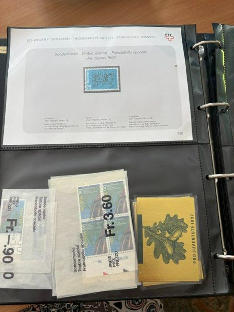 Tous les timbres: Suisse 1992 – Collection complète – Neuf (Voir description) à Palézieux par MyriamEdward 3