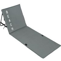 Strandmatte mit Lehne - grau
