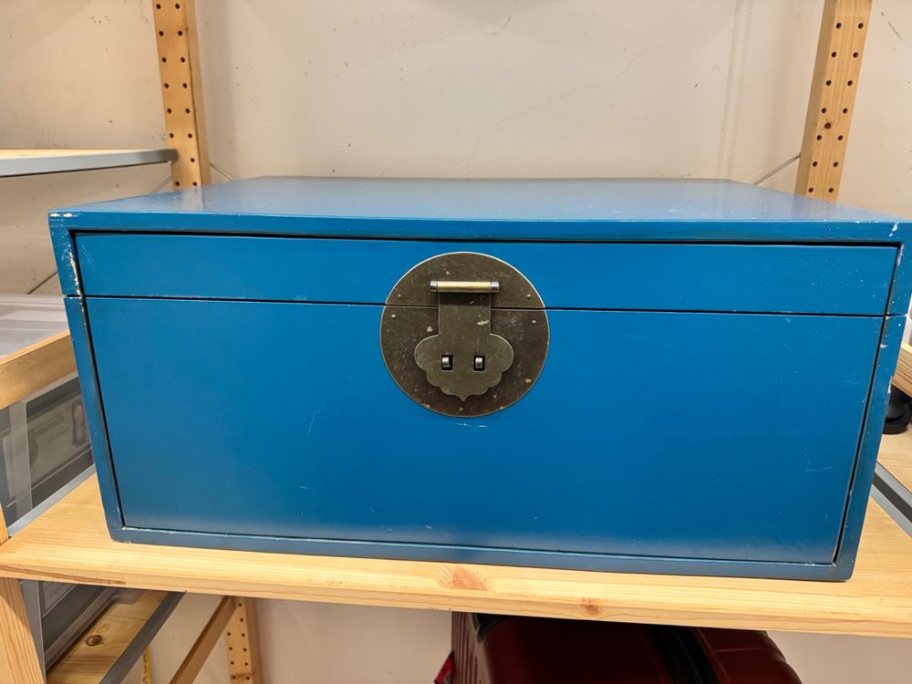 FINGERINSPIRE Tarotkartenbox Holz - Davidstern Design Mit Schiebedeckel